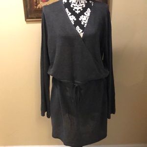 🆕 Cupshe Bell long sleeved tie waist cross over front sweater dress